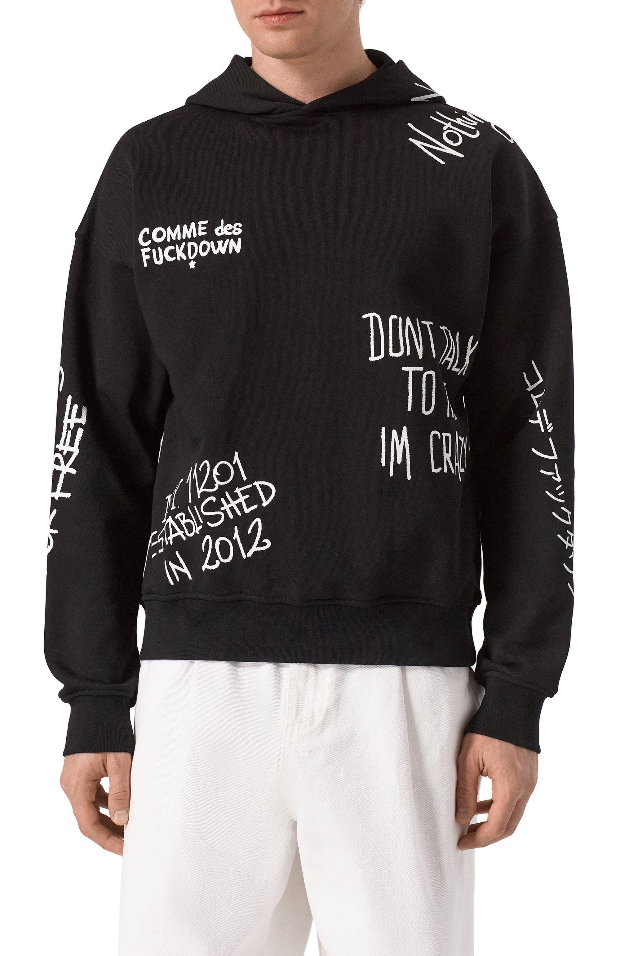 Хлопковое худи COMME DES FUCKDOWN, арт. CFABM01550, фото 3