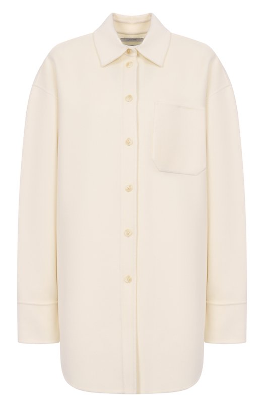 Шерстяная рубашка Sportmax RIBER Кремовый RIBER