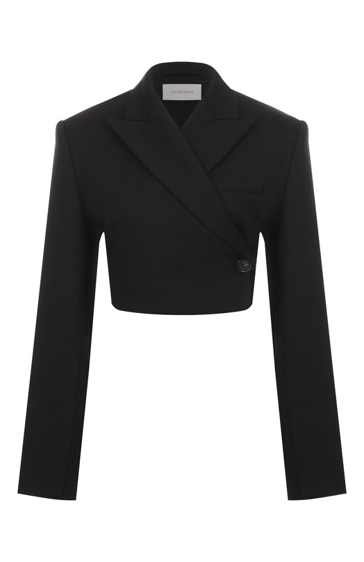 Комбинированный жакет Sportmax GAVIN0 Чёрный GAVIN0