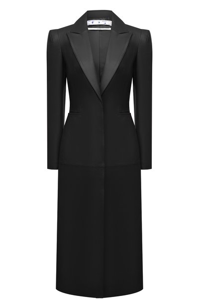 Женское кожаное пальто OFF-WHITE, арт. 0WJA045S21LEA003