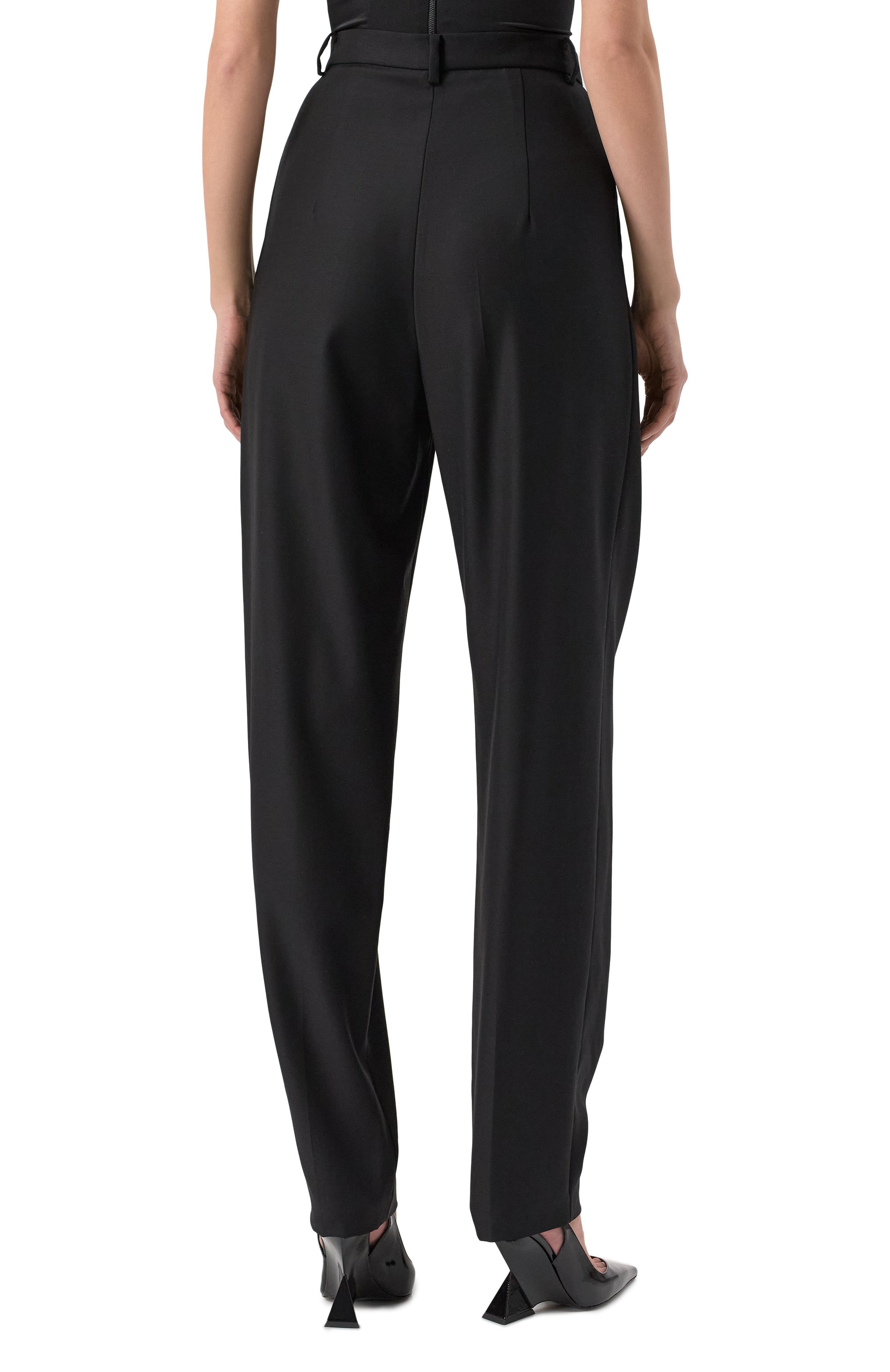 Шерстяные брюки MAGDA BUTRYM черного цвета по цене 159500 руб., арт. 105820, фото 4 Шерстяные брюки MAGDA BUTRYM, арт. 105820, фото 4