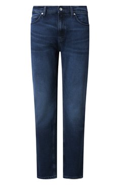 Мужские джинсы slim fit HUGO синего цвета, арт. 50530610 | Фото 1 (Длина (брюки, джинсы): Стандартные; Детали: Делаве; Кросс-КТ: Деним; Силуэт М (брюки): Прямые; Материал внешний: Деним, Хлопок; Стили: Повседневный; Автоматизация ТО: Проставлено; Автоматизация состава: Проставлено)