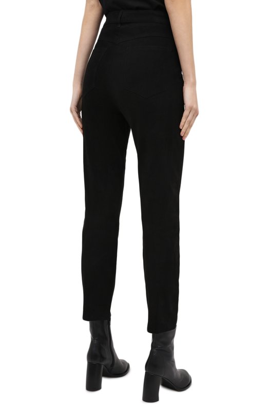 Кожаные брюки SPRWMN Чёрный, фото 4