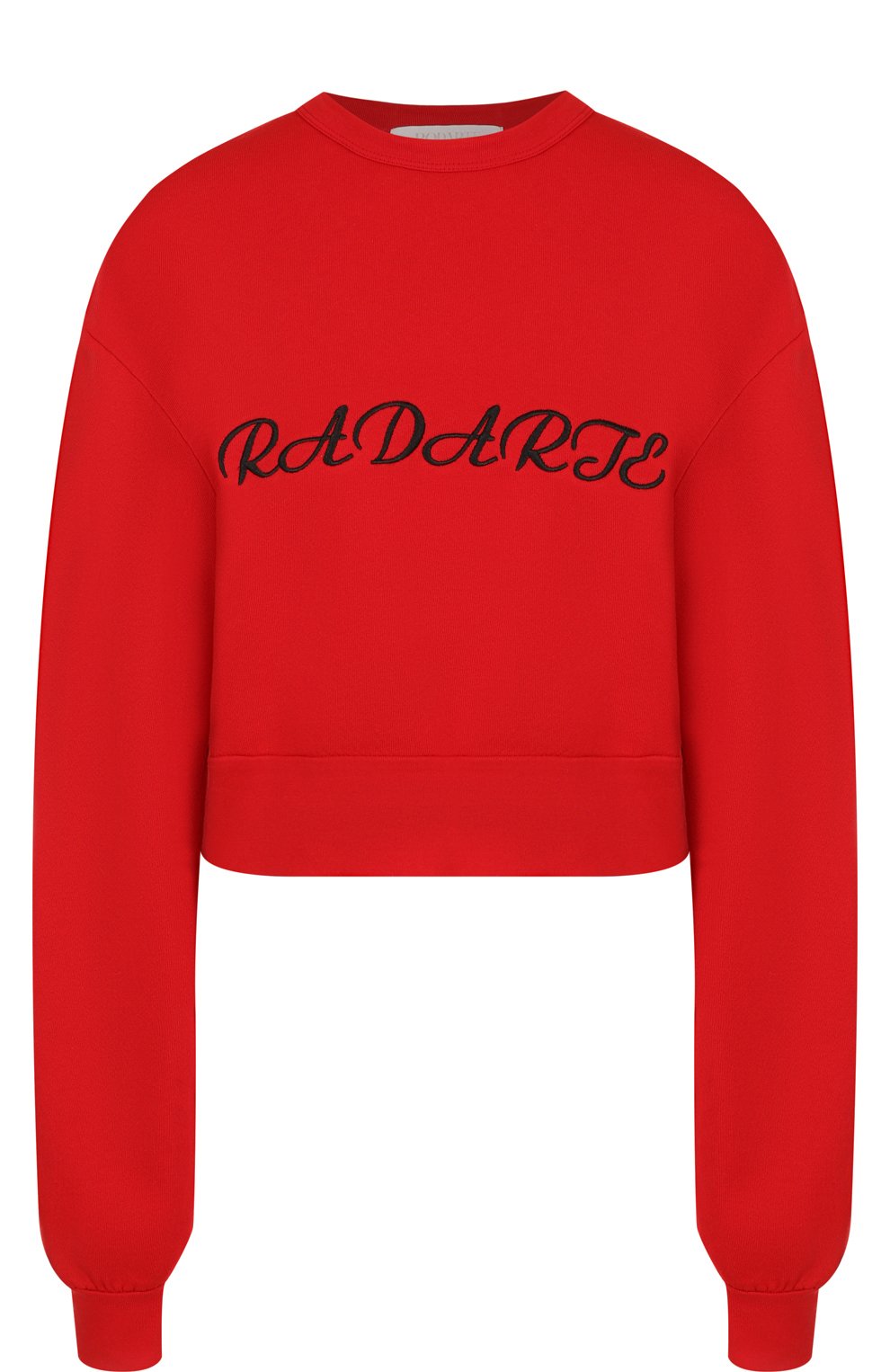 Укороченный свитшот свободного кроя с круглым вырезом RODARTE, арт. E107, фото 1