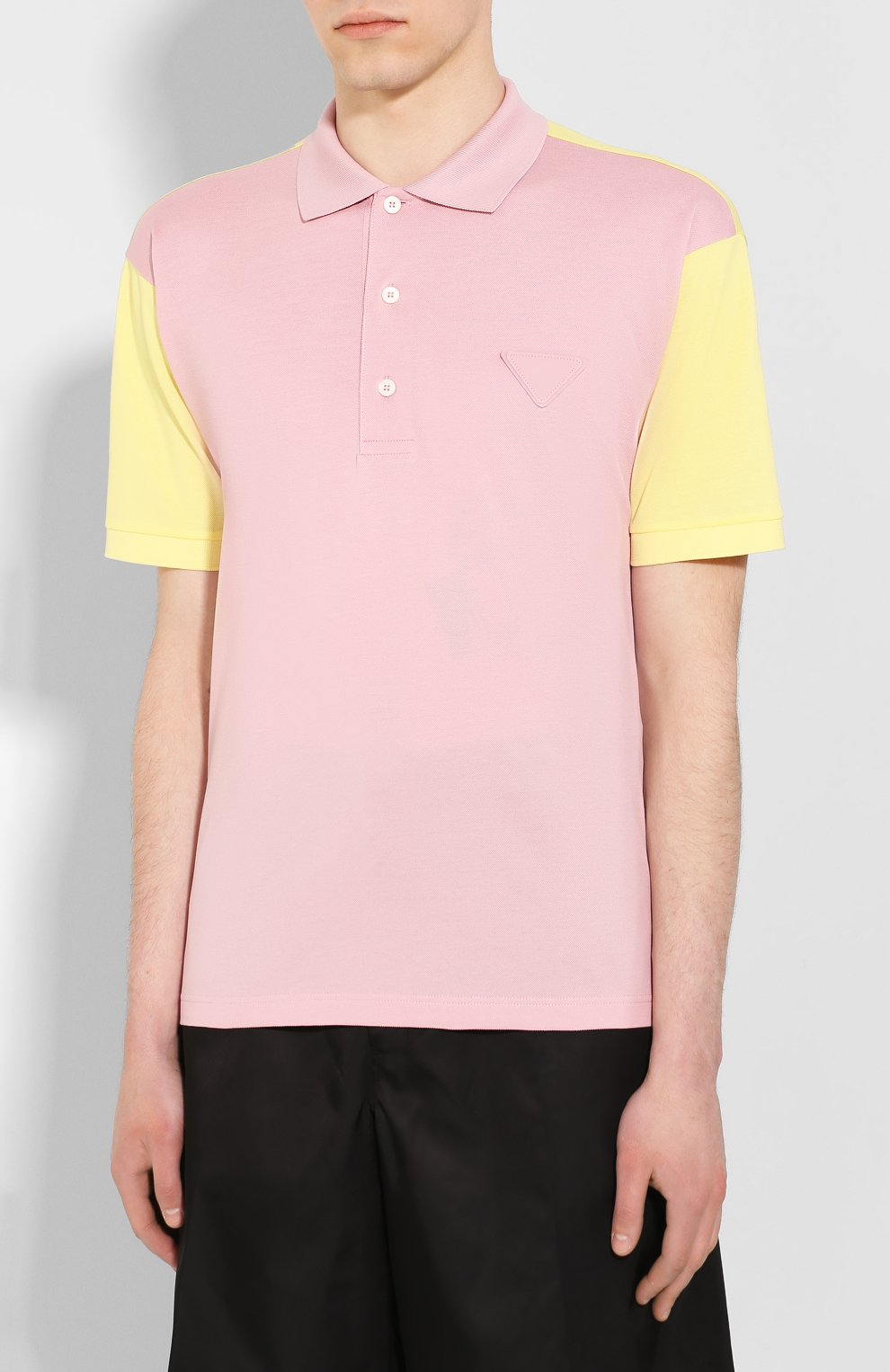 Хлопковое поло PRADA, арт. UJN650-1WKV-F00I8-201, фото 3