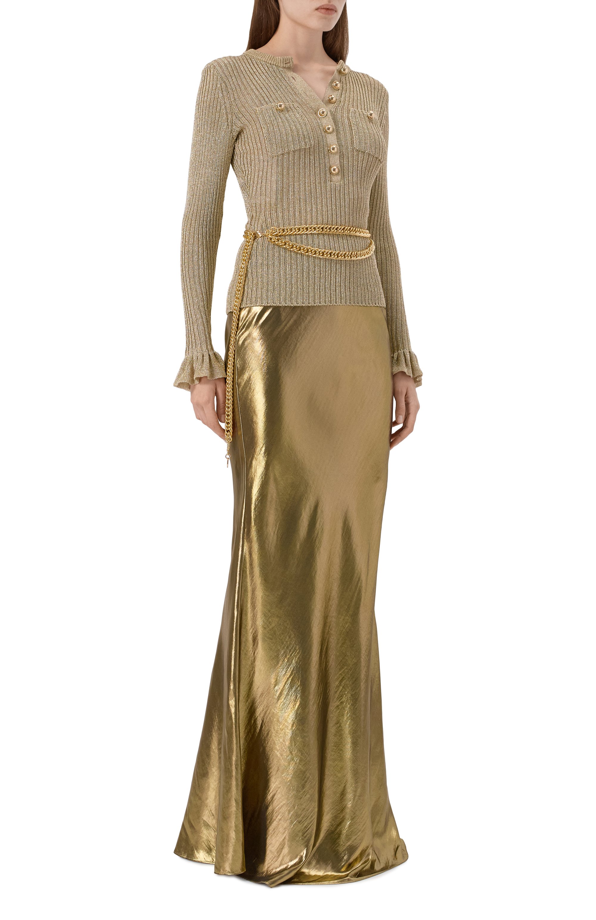 Пуловер из вискозы SELF-PORTRAIT, арт. SC25011TGD, фото 2