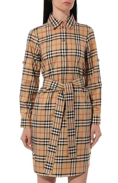 Хлопковое платье BURBERRY, арт. 8063498, фото 3