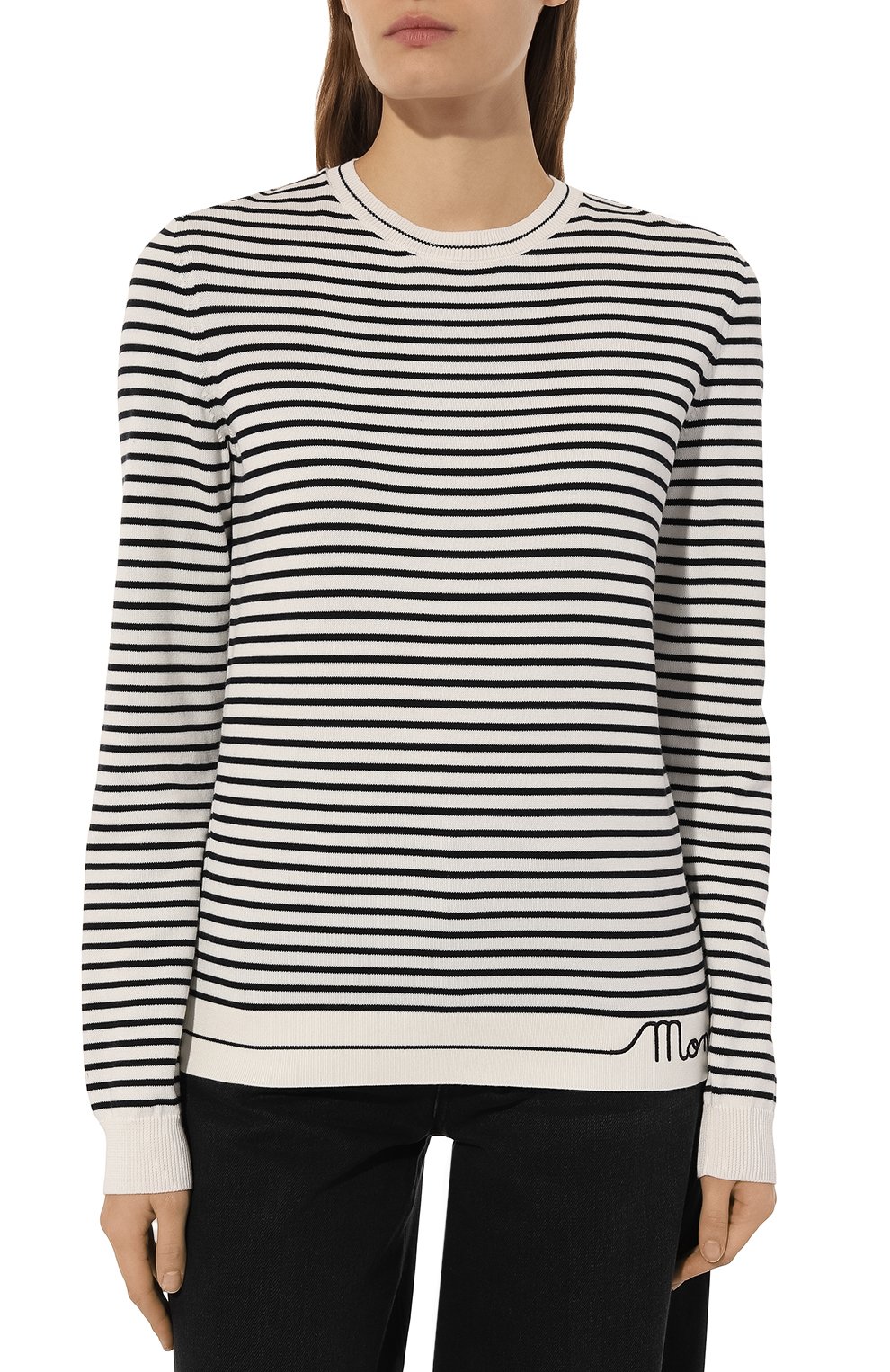 Хлопковый пуловер MONCLER, арт. 9C000-10-M1594, фото 3