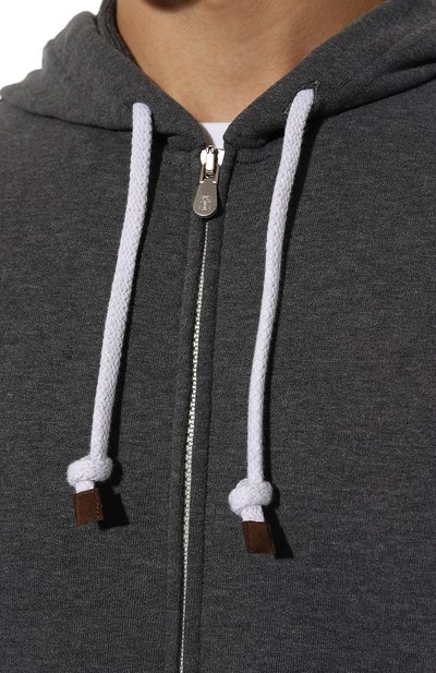 Хлопковая толстовка BRUNELLO CUCINELLI, арт. MTU14B2038, фото 5