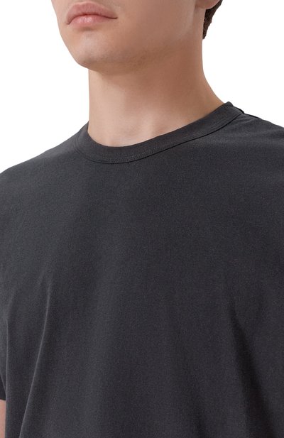 Хлопковая футболка JAMES PERSE темно-серого цвета по цене 17200 руб., арт. MLJ3311, фото 5 Хлопковая футболка JAMES PERSE, арт. MLJ3311, фото 5