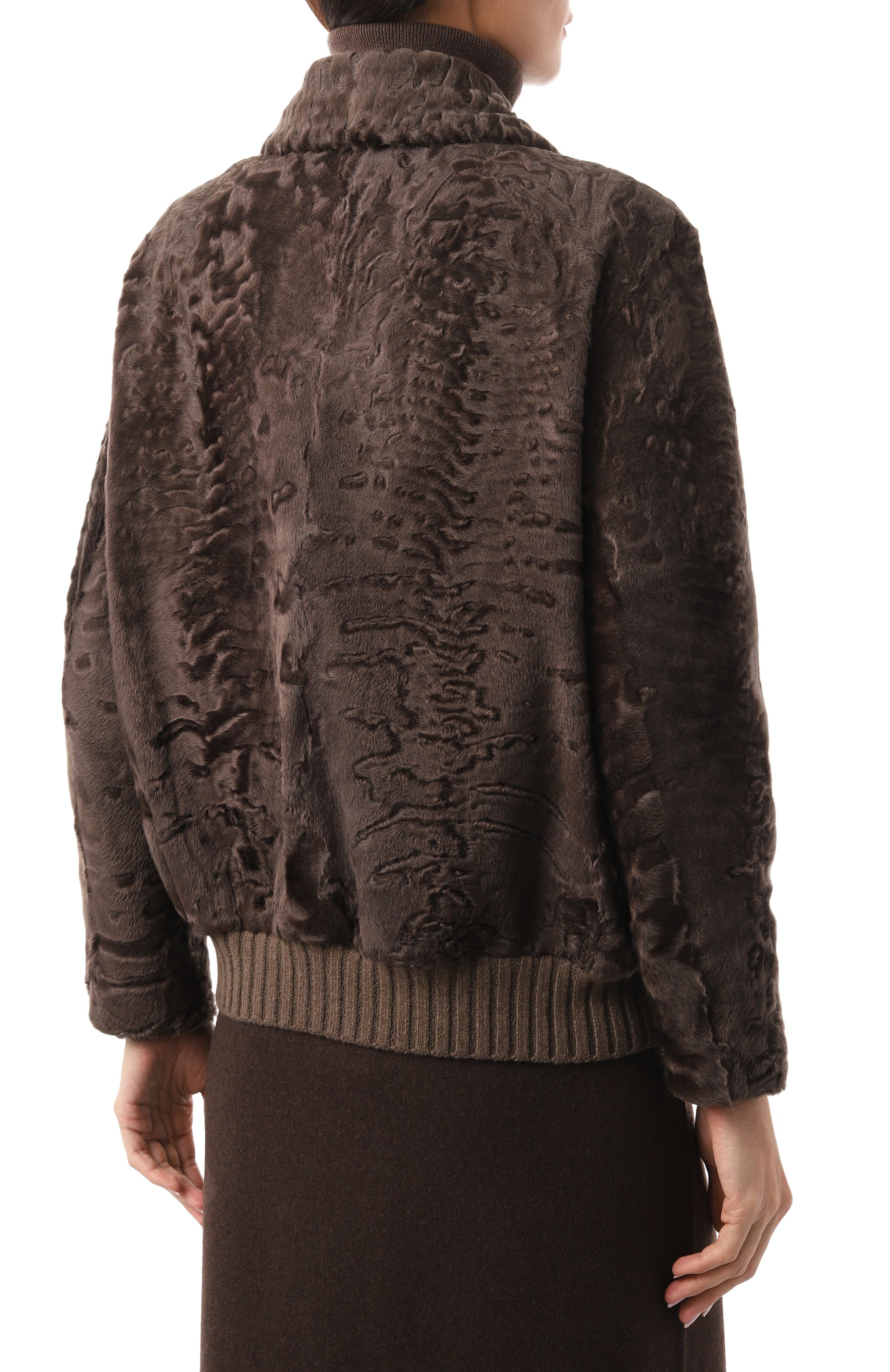 Шуба из свакары MVST, арт. FTRBCK-Y331SW/F1200, фото 4