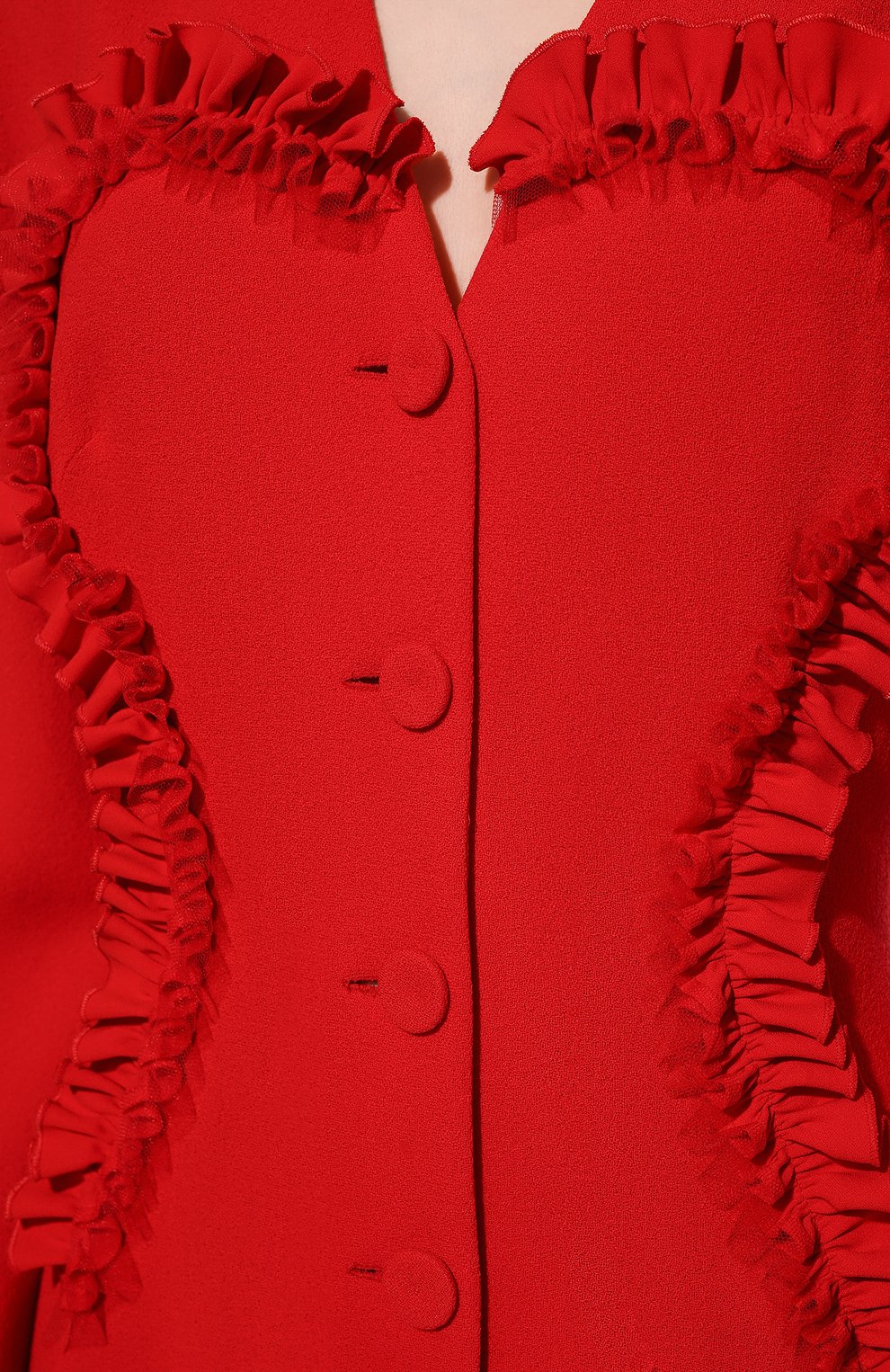 Шерстяное платье ULYANA SERGEENKO красного цвета по цене 235000 руб., арт. ABM026FW19P (1199т19), фото 5 Шерстяное платье ULYANA SERGEENKO, арт. ABM026FW19P (1199т19), фото 5