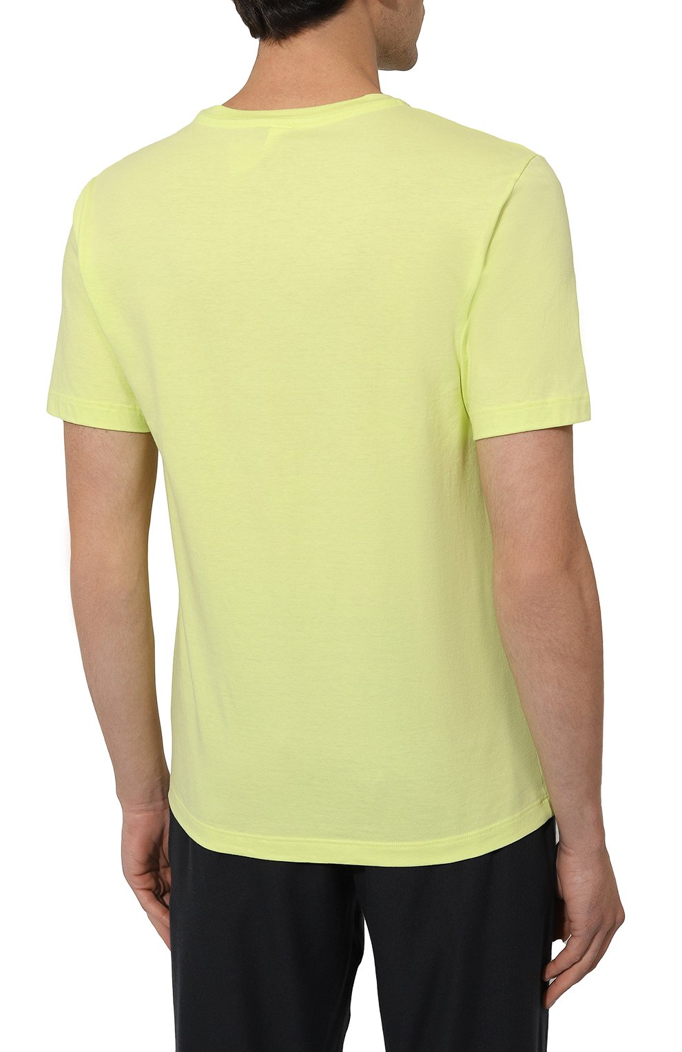 Хлопковая футболка HANRO желтого цвета по цене 9660 руб., арт. 075050, фото 4 Хлопковая футболка HANRO, арт. 075050, фото 4