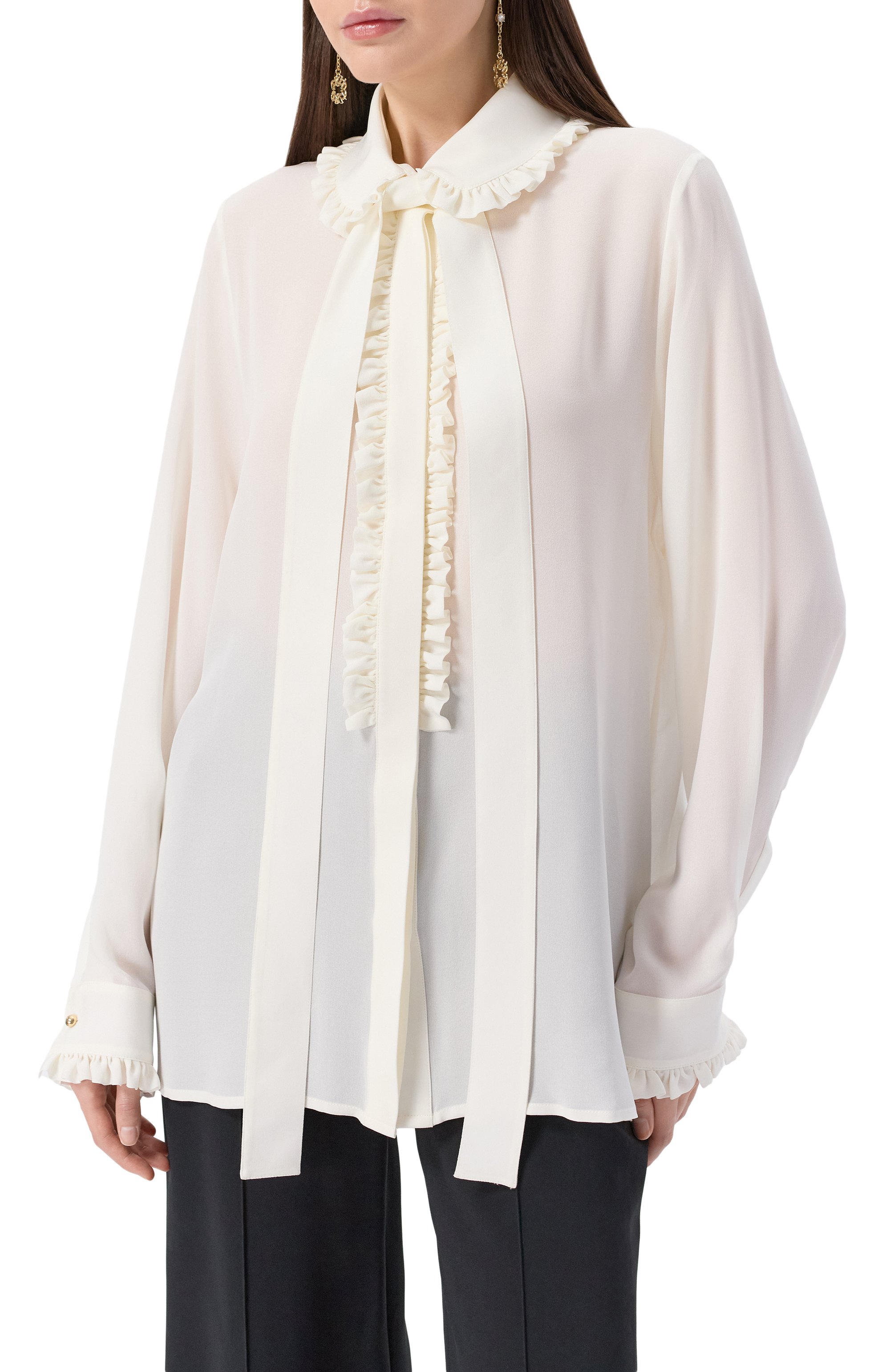 Шелковая блузка ELIE SAAB, арт. SH134NF25SI001, фото 3