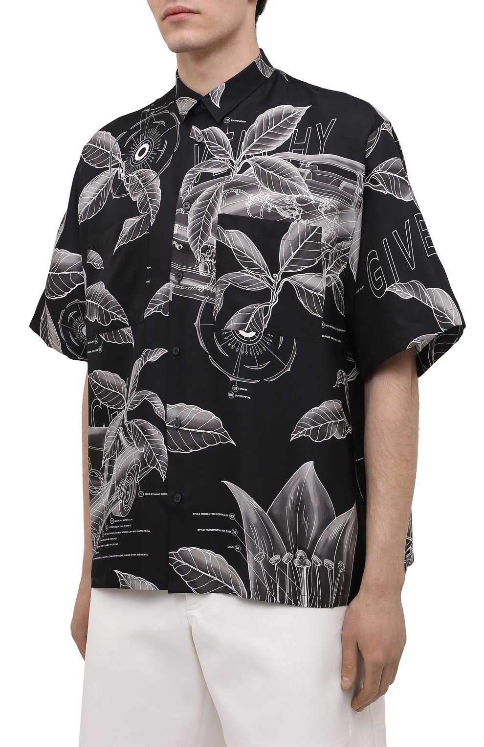 Шелковая рубашка GIVENCHY, арт. BM60NT13KA, фото 3