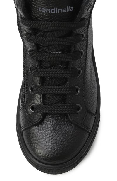 Высокие кеды из кожи RONDINELLA, арт. 115781AI/G0MMA/30, фото 4