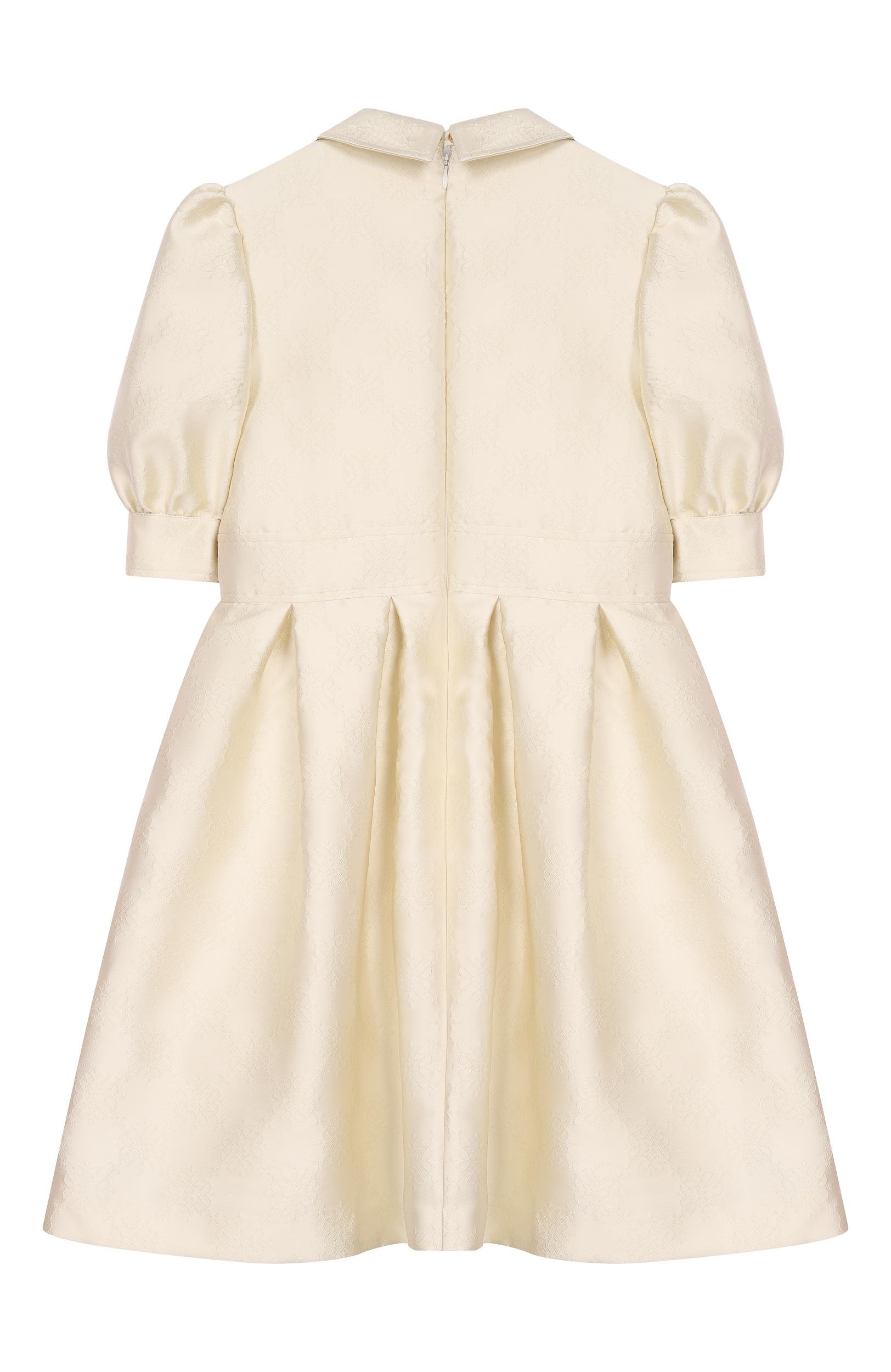 Платье ELIE SAAB JUNIOR кремового цвета по цене 104500 руб., арт. EFAB146/TS1133, фото 2 Платье ELIE SAAB JUNIOR, арт. EFAB146/TS1133, фото 2