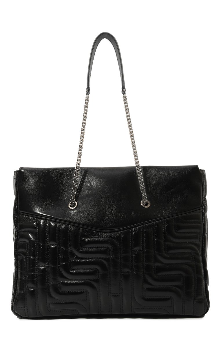 Женская сумка midi-minuit LANCEL черного цвета, арт. A12515 | Фото 6 (Размер: large; Материал: Натуральная кожа; Сумки-технические: Сумки-шопперы, Сумки top-handle)