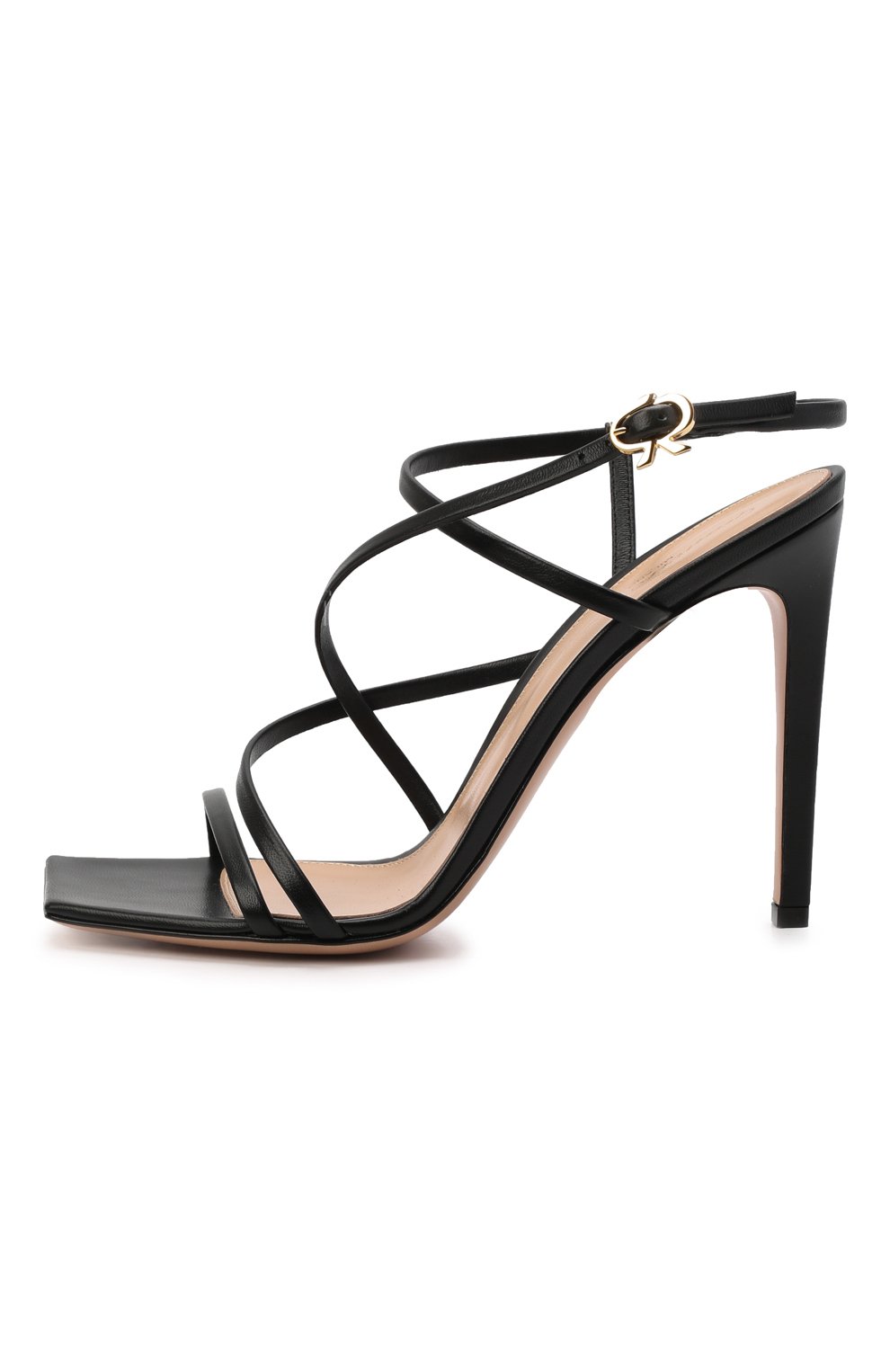 Кожаные босоножки manilla GIANVITO ROSSI черного цвета по цене 69800 руб., арт. G32062.15RIC.NAPNER0, фото 4 Кожаные босоножки manilla GIANVITO ROSSI, арт. G32062.15RIC.NAPNER0, фото 4