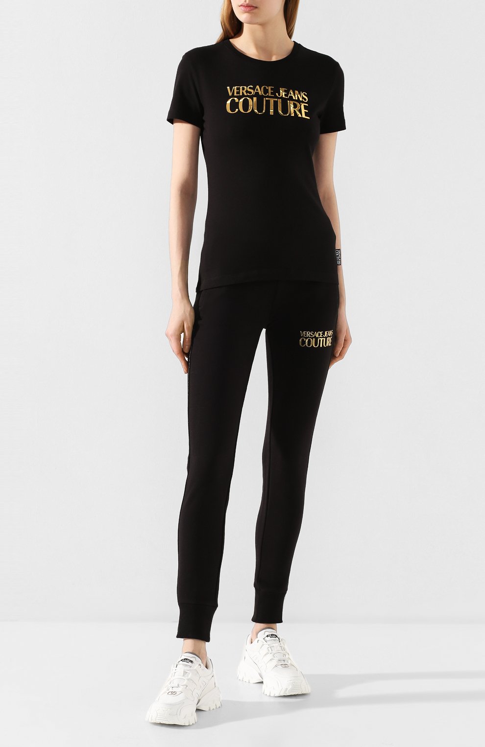 Хлопковая футболка VERSACE JEANS COUTURE, арт. B2HVA7E1-VDP608 L0G0 F0IL/30311, фото 2