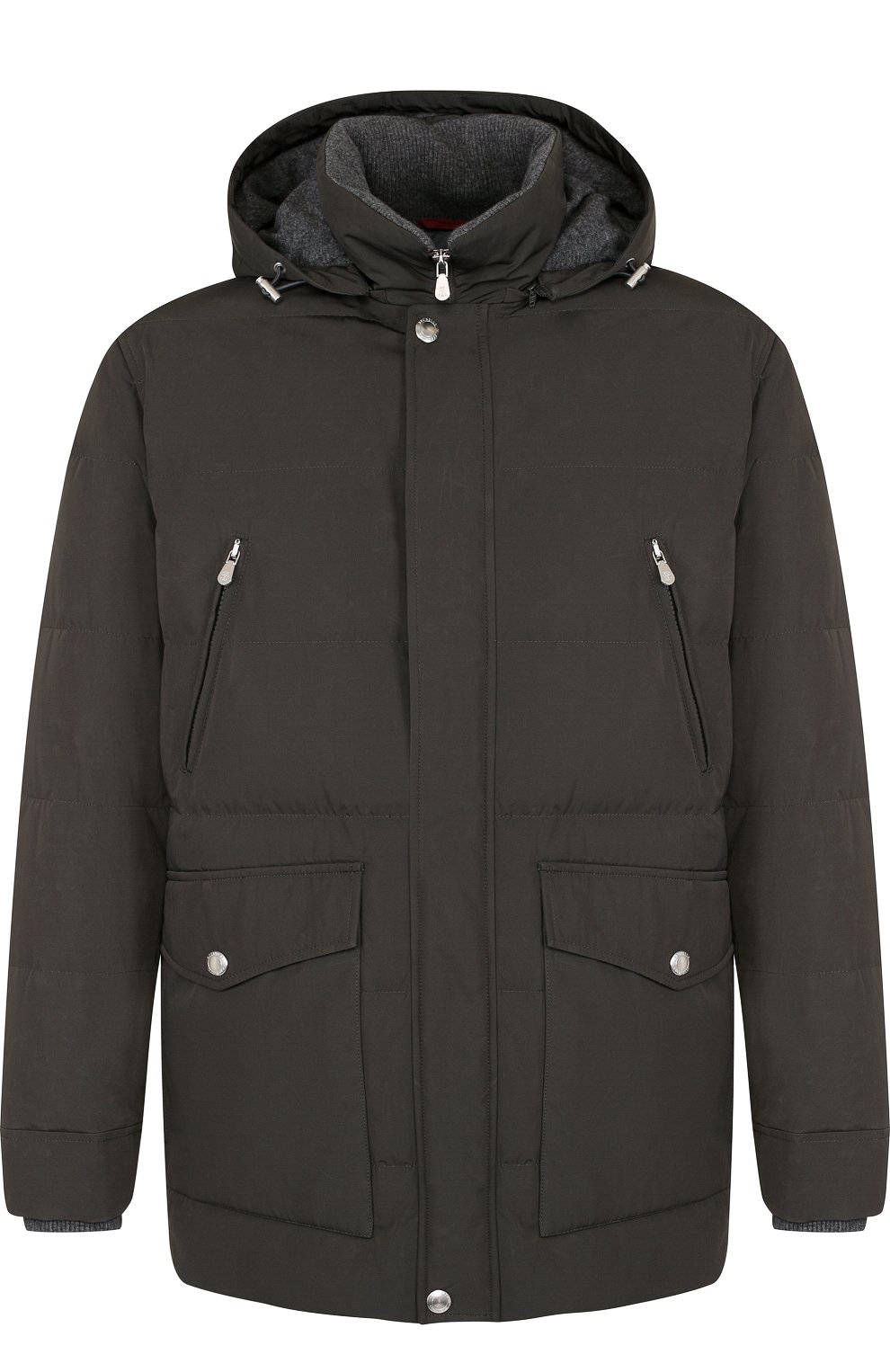 Пуховая куртка на молнии с капюшоном BRUNELLO CUCINELLI, арт. MM4931395, фото 1