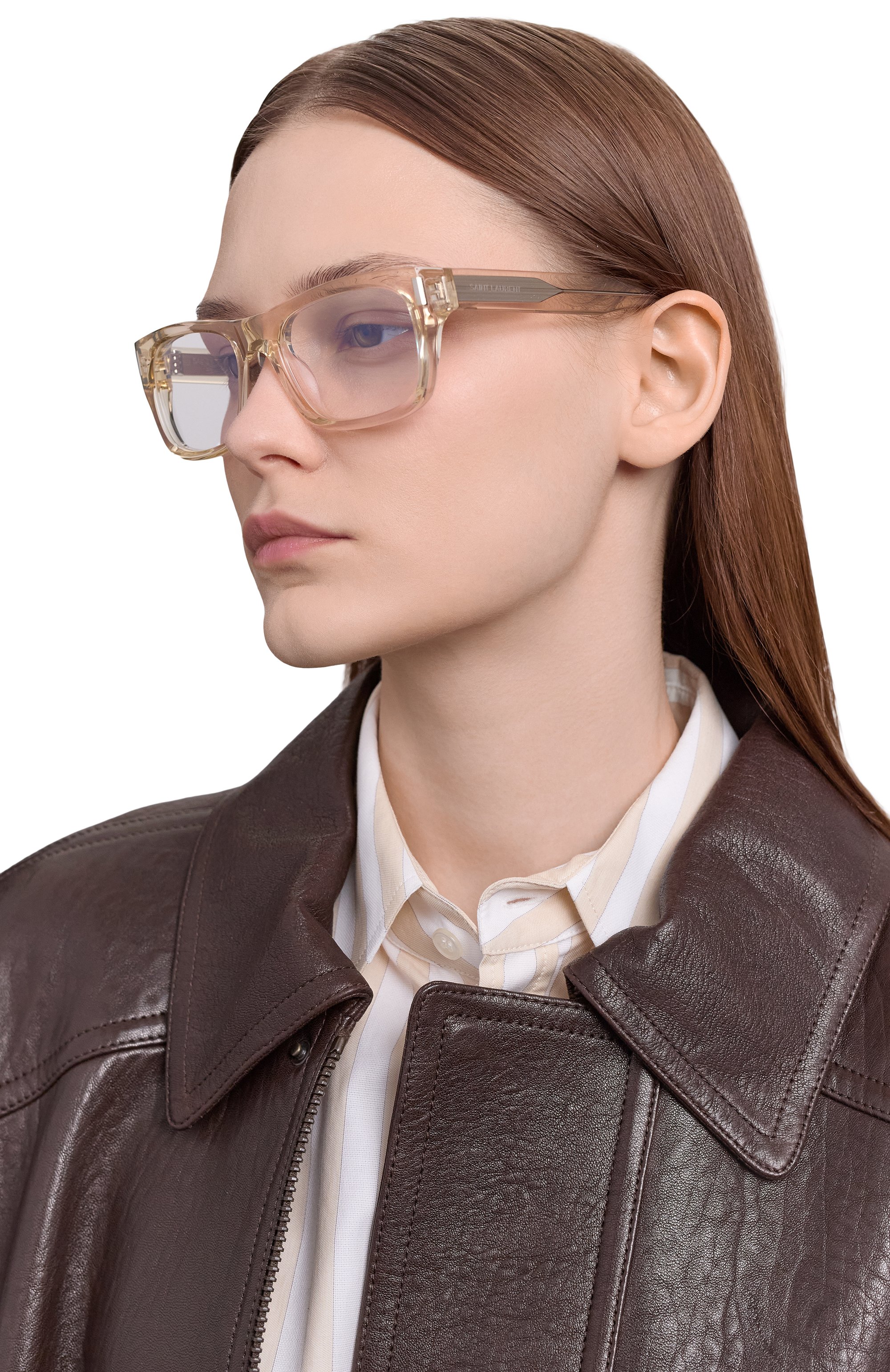 Оправа SAINT LAURENT прозрачного цвета по цене 37700 руб., арт. SL 83 0PT 004, фото 3 Оправа SAINT LAURENT, арт. SL 83 0PT 004, фото 3