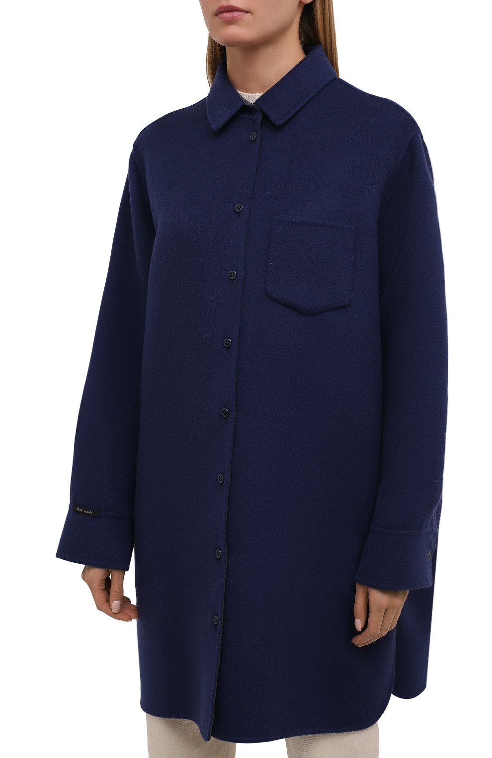 Пальто из шерсти и кашемира MANZONI24, арт. 21M379-DB1/48-52, фото 3