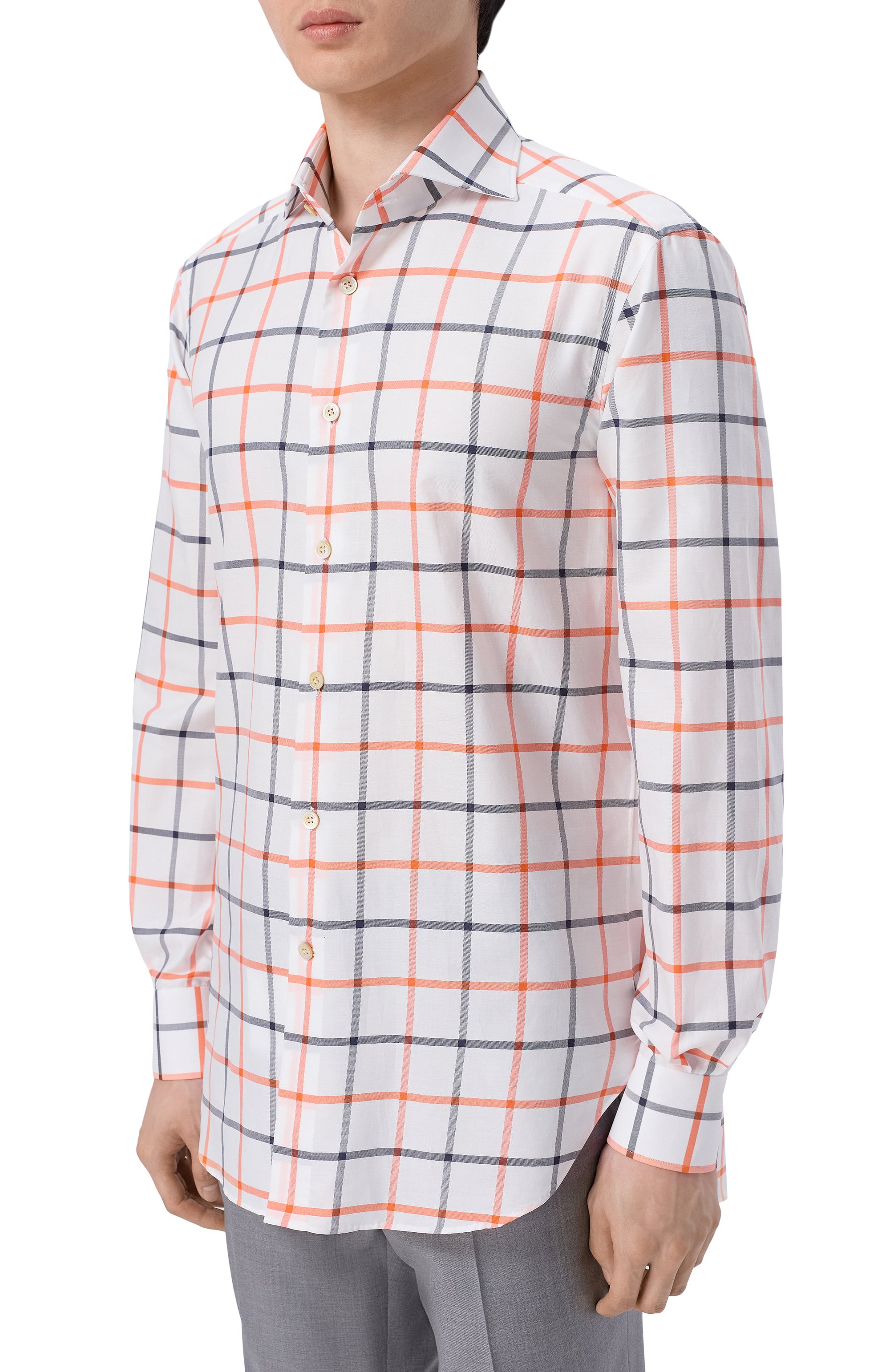 Хлопковая рубашка KITON, арт. UCCH09683, фото 3