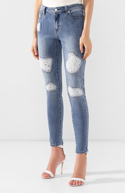 Джинсы с кружевными вставками MICHAEL MICHAEL KORS, арт. MH89CR76TW, фото 3