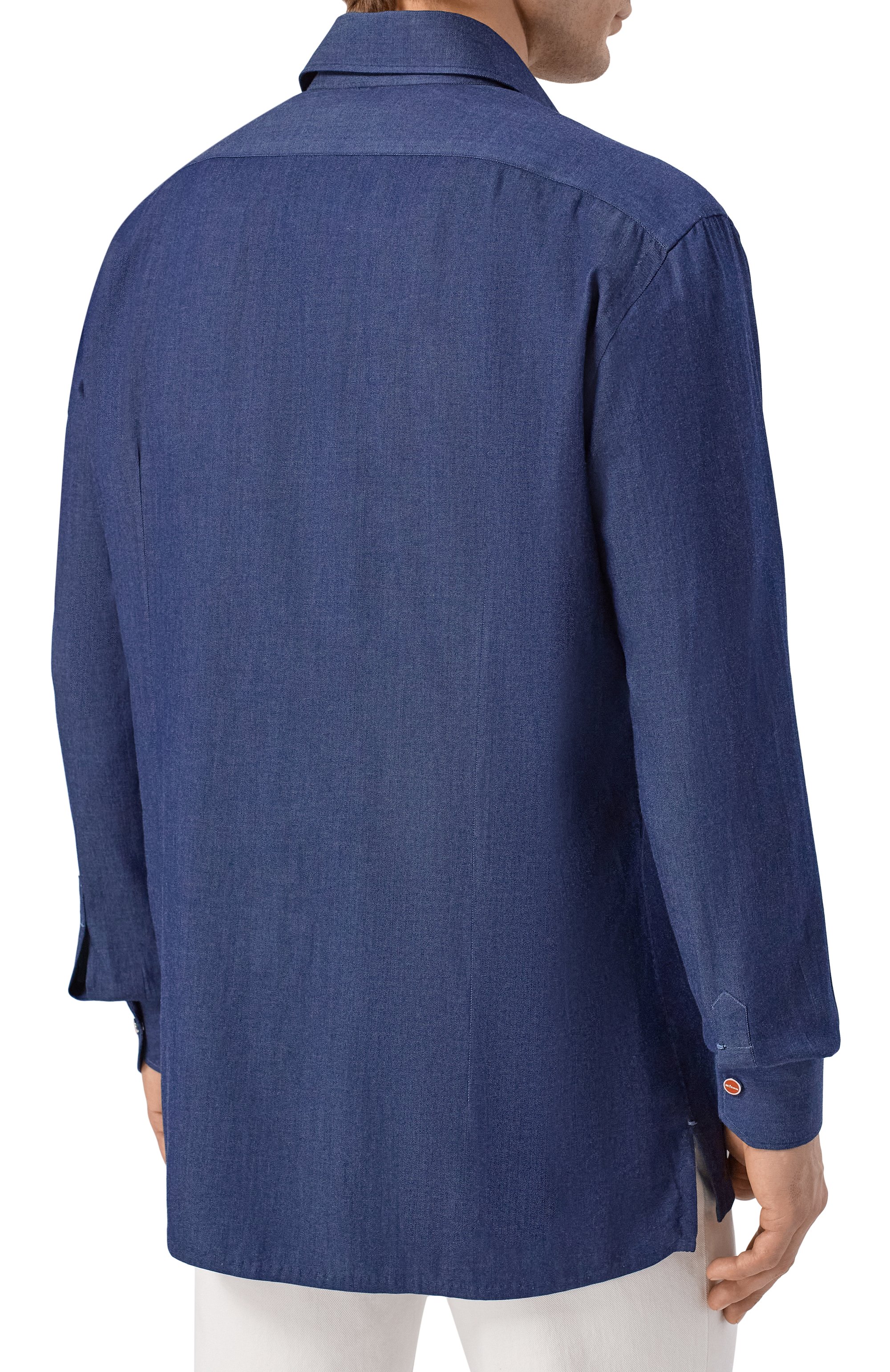 Джинсовая рубашка KITON, арт. UMCNERPH09696, фото 4