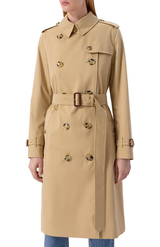 Хлопковый тренч Burberry 8079414 Бежевый  8079414 Фото 3