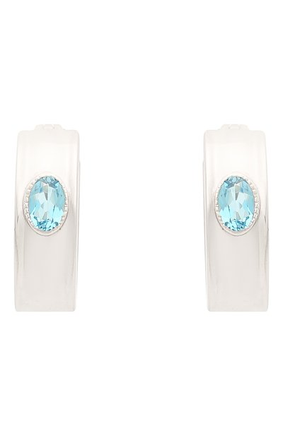 Серьги с голубым топазом MOONKA, арт. an-er-tpz, фото 1