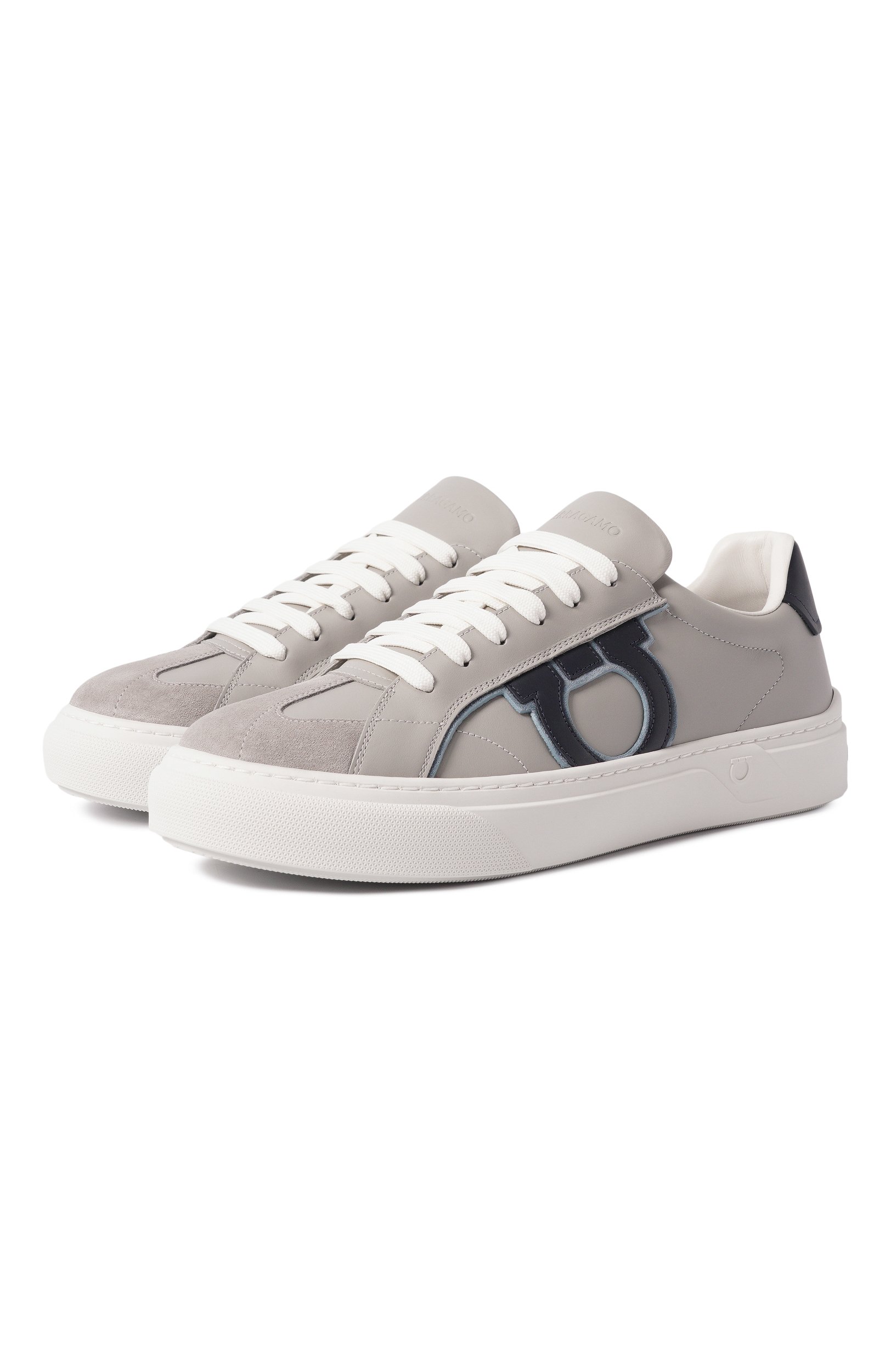 Кожаные кеды FERRAGAMO, арт. 02B016/796258, фото 1
