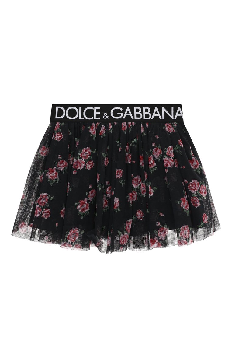 Детская юбка DOLCE & GABBANA разноцветного цвета, арт. L54I73/HS5LB/2-6 | Фото 1 (Нос: Не проставлено; Материал внешний: Хлопок, Синтетический материал; Материал подклада: Вискоза; Автоматизация состава: Проставлено)