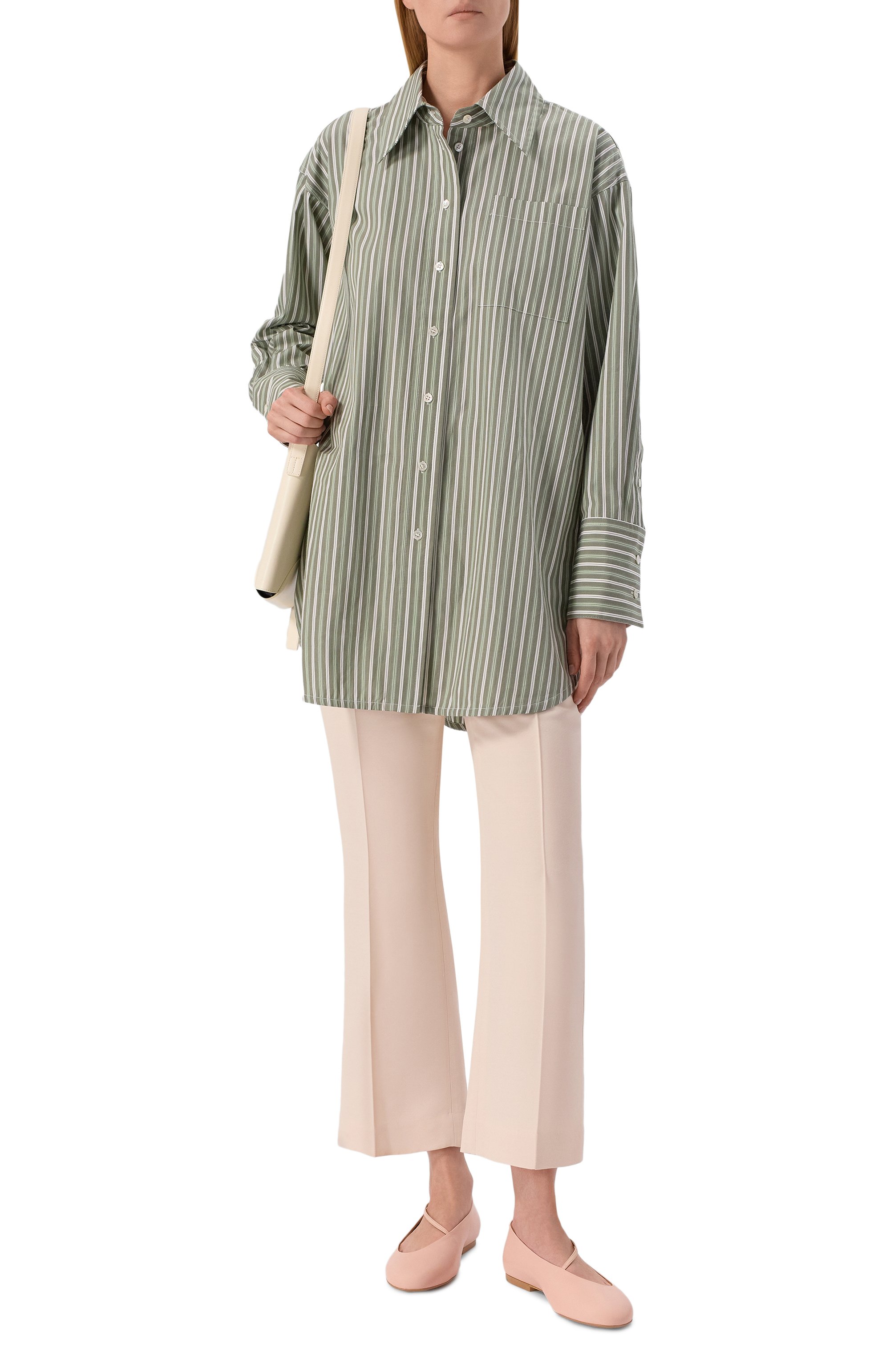 Кожаные балетки elyss JIL SANDER светло-розового цвета по цене 99000 руб., арт. J16WZ0020/P7588, фото 3 Кожаные балетки elyss JIL SANDER, арт. J16WZ0020/P7588, фото 3