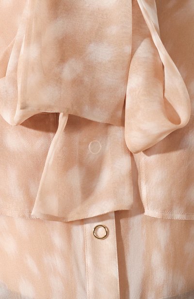 Шелковая блузка BURBERRY бежевого цвета по цене 122000 руб., арт. 8024255, фото 5 Шелковая блузка BURBERRY, арт. 8024255, фото 5