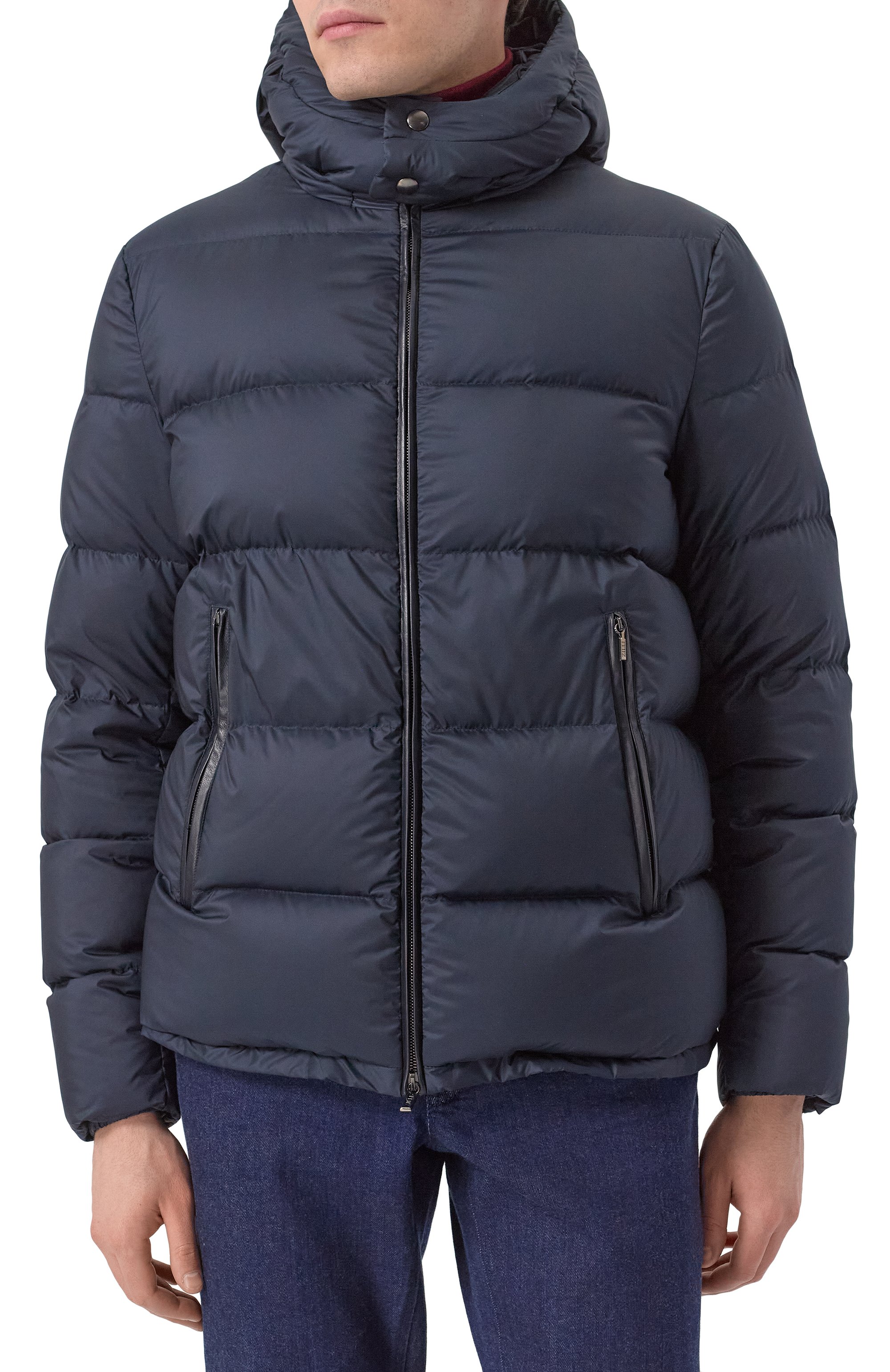 Пуховик ZILLI темно-синего цвета по цене 398000 руб., арт. 0D0021M2010V00000, фото 3 Пуховик ZILLI, арт. 0D0021M2010V00000, фото 3