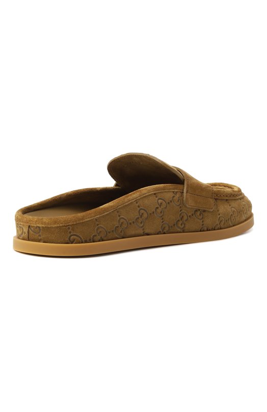 Замшевые сабо Gucci 817468/AADWB Коричневый  817468/AADWB Фото 5