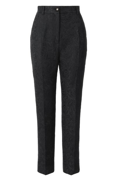 Женские брюки из хлопка и шелка DOLCE & GABBANA, арт. FTAM2T/HJMQK