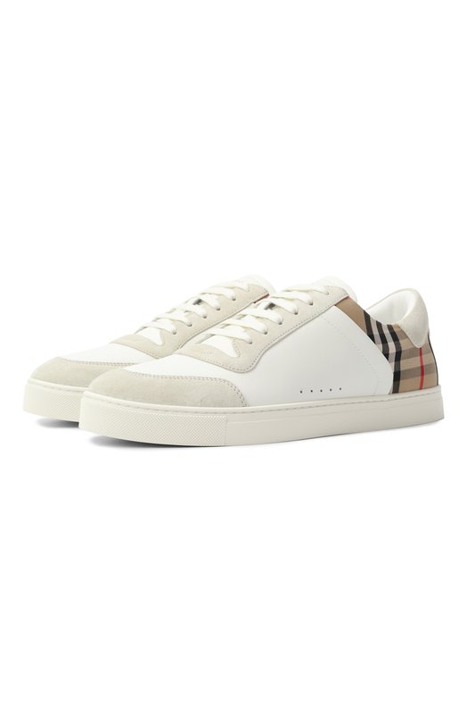 Комбинированные кеды Burberry 8069089 Белый 8069089