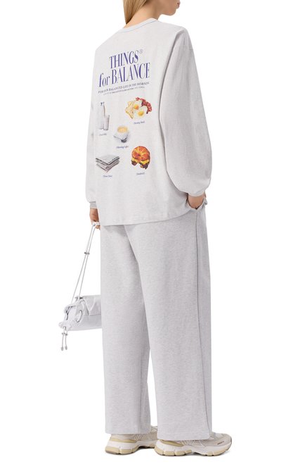 Женский хлопковый свитшот AECA WHITE, арт. AWCMSSBBTTLST001A2.LIGHT GREY (L)
