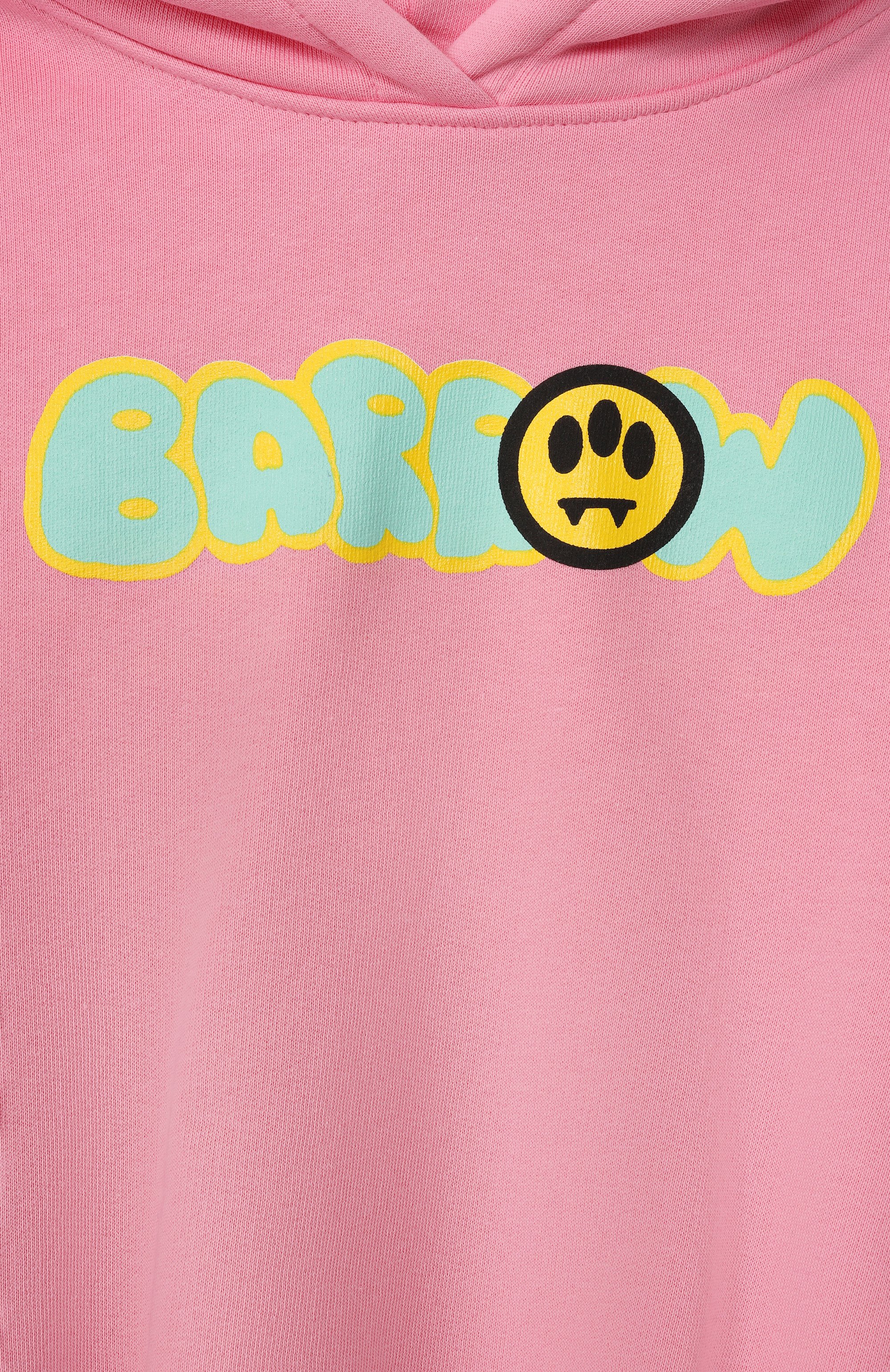 Хлопковое худи BARROW розового цвета по цене 10700 руб., арт. S6BKJGHS126, фото 3 Хлопковое худи BARROW, арт. S6BKJGHS126, фото 3