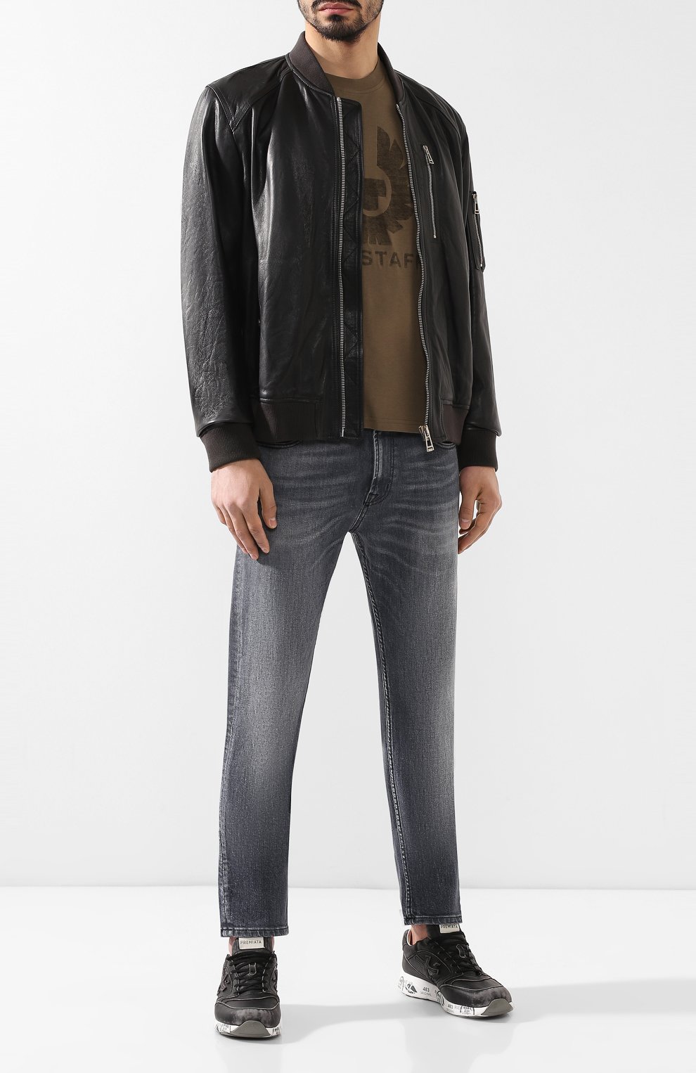 Кожаные кроссовки zac-zac PREMIATA, арт. ZAC-ZAC/VAR 3922, фото 2