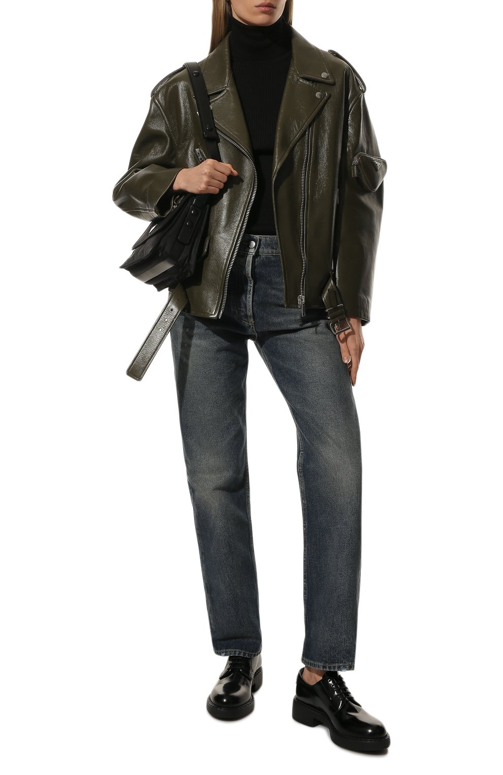 Кожаная куртка PRADA, арт. 58A081-1ZFE-F0161, фото 2