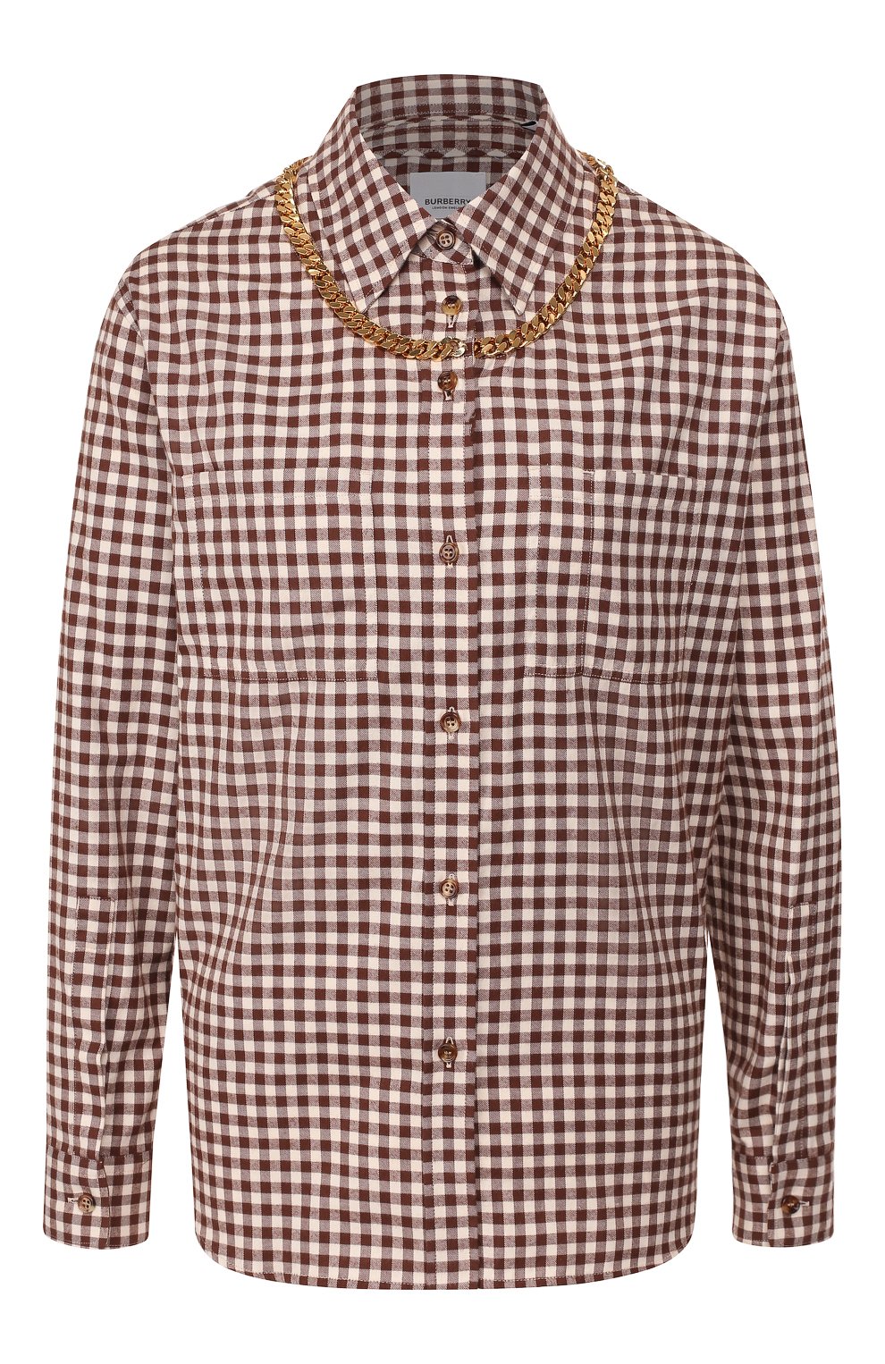 Хлопковая рубашка BURBERRY, арт. 4562578, фото 1