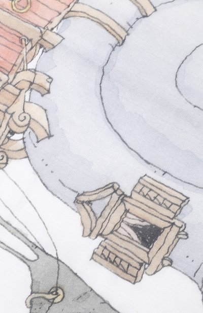 Хлопковая пеленка ATELIER CHOUX, арт. MINI CARRE SNAIL RIDING, фото 3