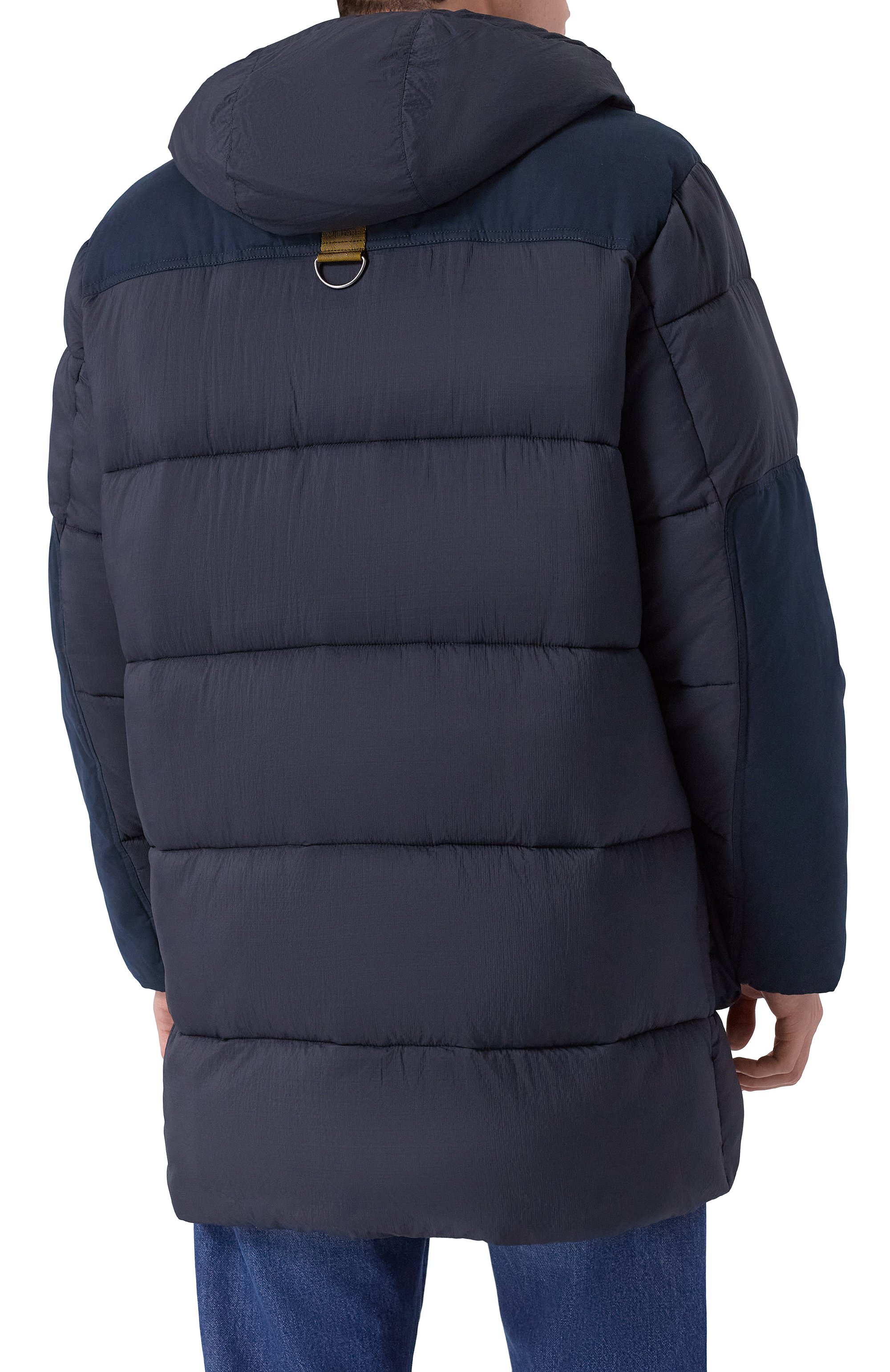 Пуховик AERONAUTICA MILITARE темно-синего цвета по цене 73300 руб., арт. AB3015UCT04211, фото 4 Пуховик AERONAUTICA MILITARE, арт. AB3015UCT04211, фото 4