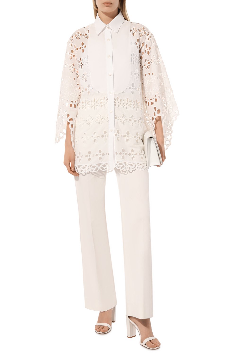 Рубашка ELIE SAAB белого цвета по цене 174500 руб., арт. SH020N, фото 2 Рубашка ELIE SAAB, арт. SH020N, фото 2