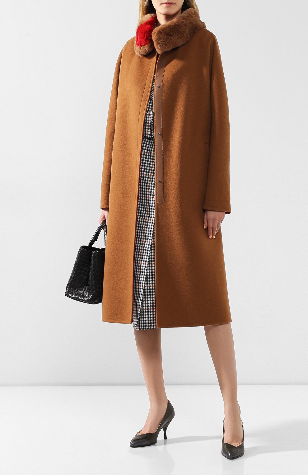 Пальто из кашемира и шерсти викуньи с воротником из меха шиншиллы LORO PIANA, арт. FAI2065/VVIC, фото 2