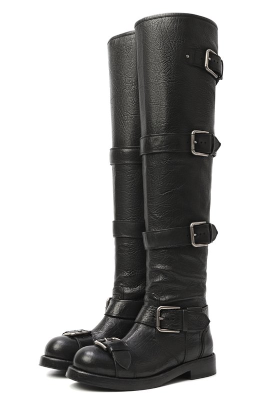 Кожаные ботфорты Bernini Dolce & Gabbana CU1239/AW352 Чёрный CU1239/AW352